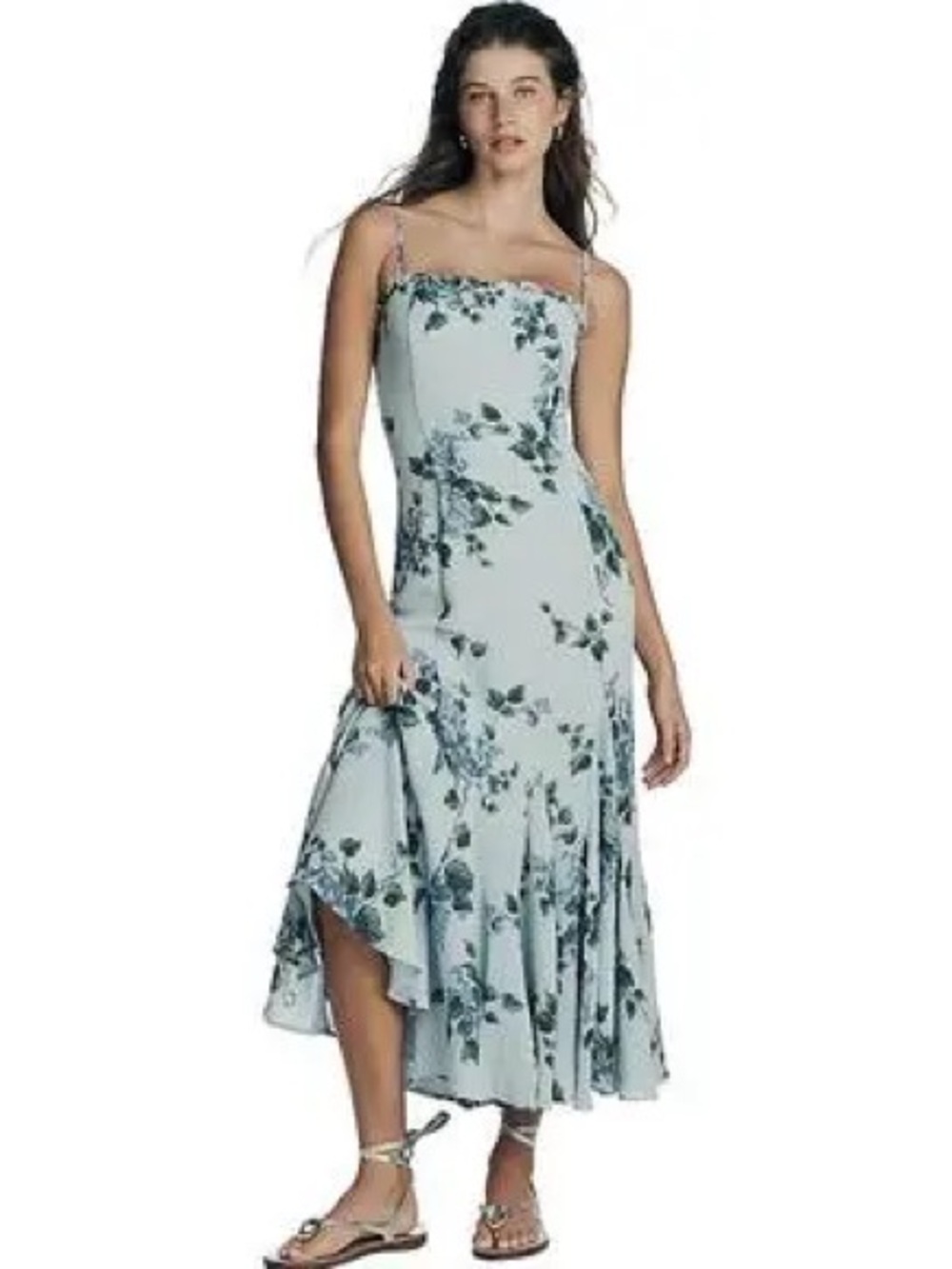NWT Reformation Lilibet Midi Dress in Fresh Air - Picture 4 of 4